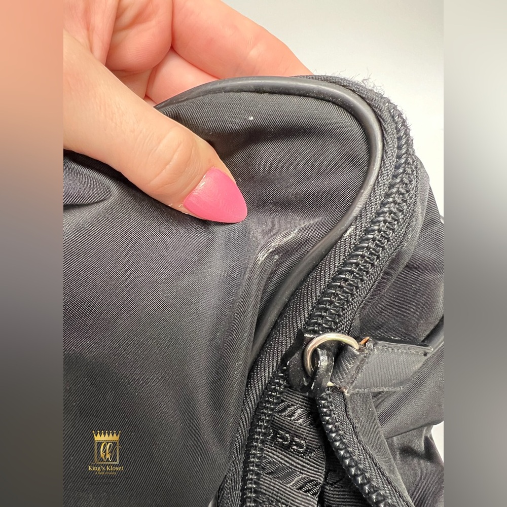 Prada nylon leather trim travel bag - Picture 9 of 16